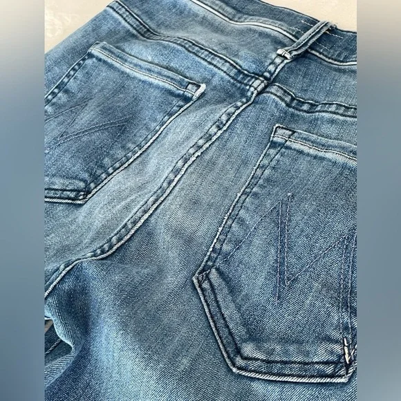 Mother Size 27 Stunner Zip Ankle Step Fray in Good Girls Do Skinny Jeans in GUC - Picture 13 of 17